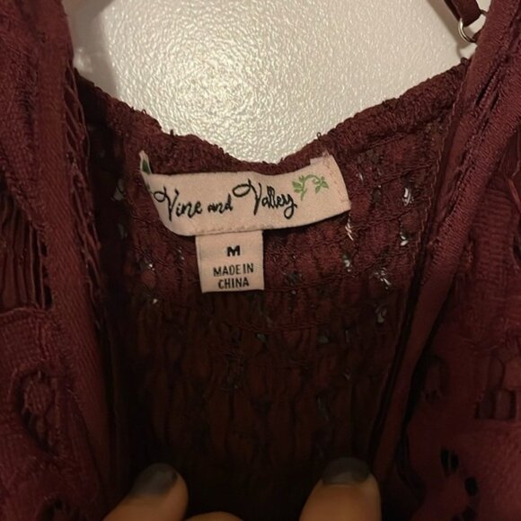 Burgundy Jumpsuit Romper - Picture 4 of 4